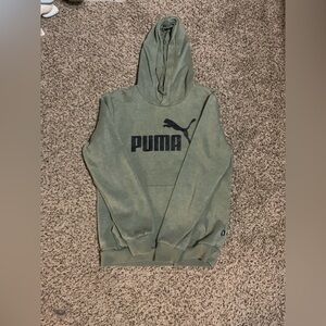PUMA Hoodie Women Small Green